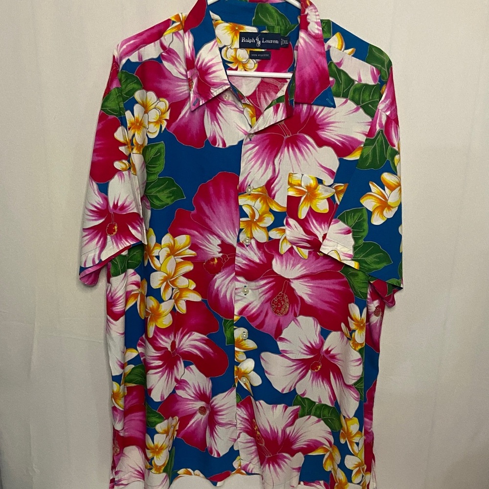 Ralph Lauren button up short sleeve Hawaiian shirt